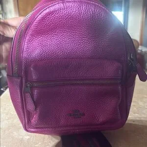 Coach Magenta Backpack Amazon.com | Custom Magenta Cheer Coach School Backpack  main image 3